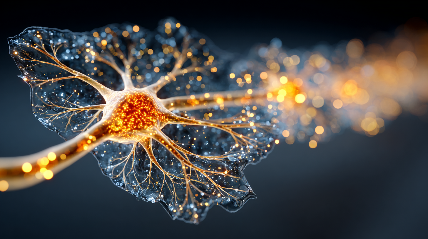 ADHD locus coeruleus norepinephrine and mesolimbic dopamine pathways rendered as precision copper-metallic neural conduits — Dr. Sydney Ceruto, MindLab Neuroscience.