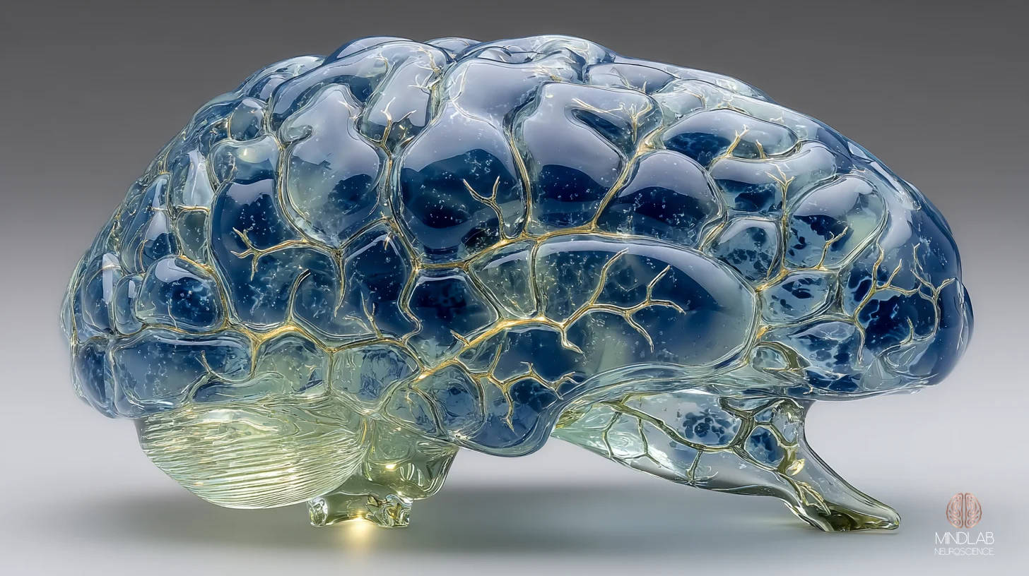 Anterior insular cortex suspended in deep navy with copper neural filaments — Dr. Sydney Ceruto, MindLAB Neuroscience.