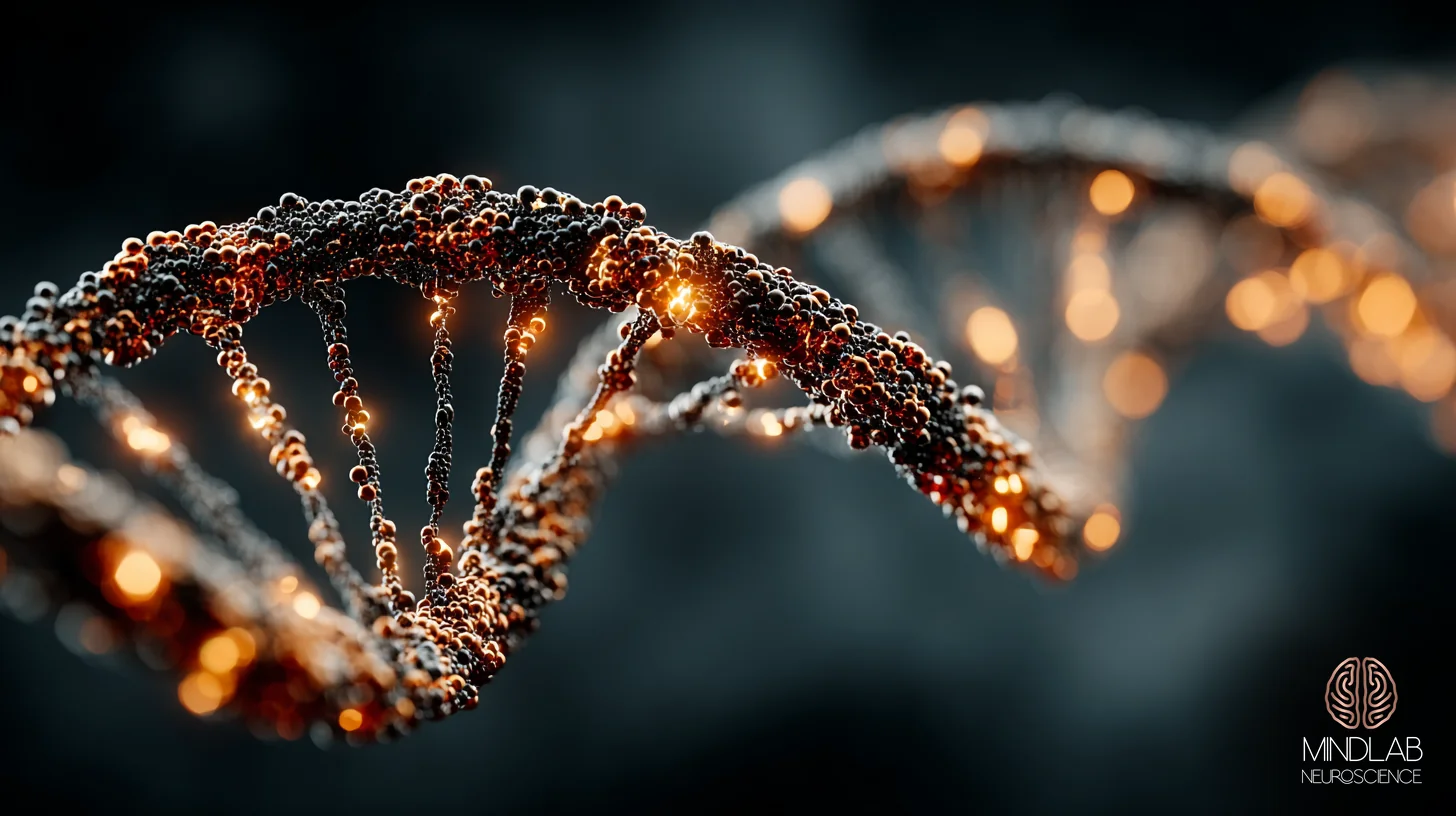 Epigenetic inheritance family trauma DNA methylation helix — Dr. Sydney Ceruto, MindLAB Neuroscience.