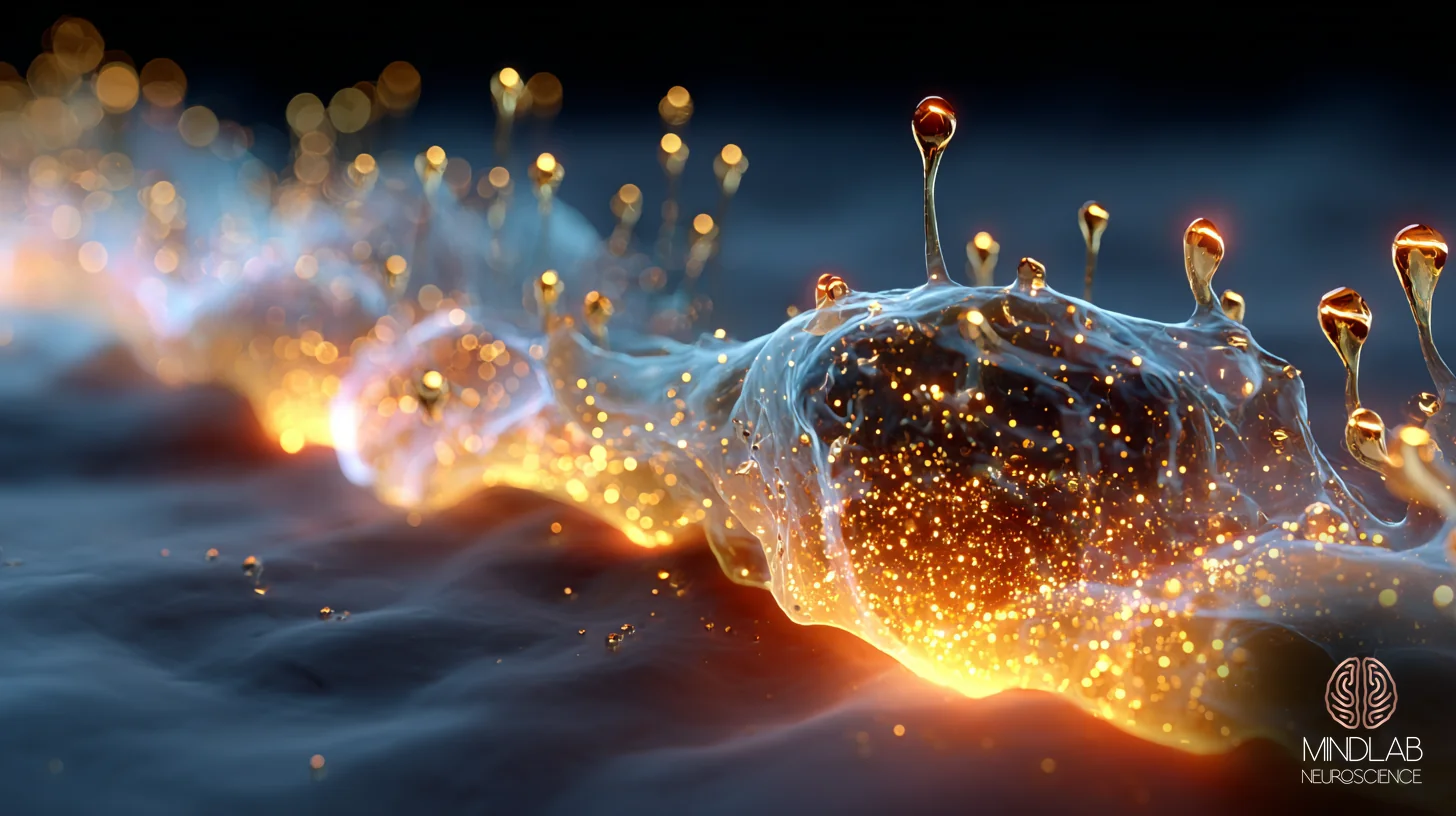 BDNF-TrkB synaptic signaling architecture in copper filament style — Dr. Sydney Ceruto, MindLAB Neuroscience.