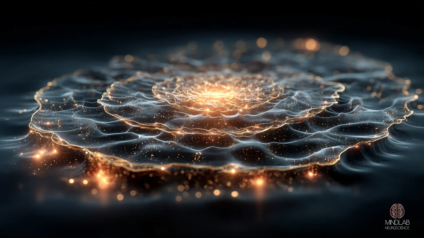 Alpha and theta band activity mapped across the bilateral frontal cortex in a rendered scalp topology — the frequency-band signature of engaged executive function. — Dr. Sydney Ceruto, MindLAB Neuroscience.