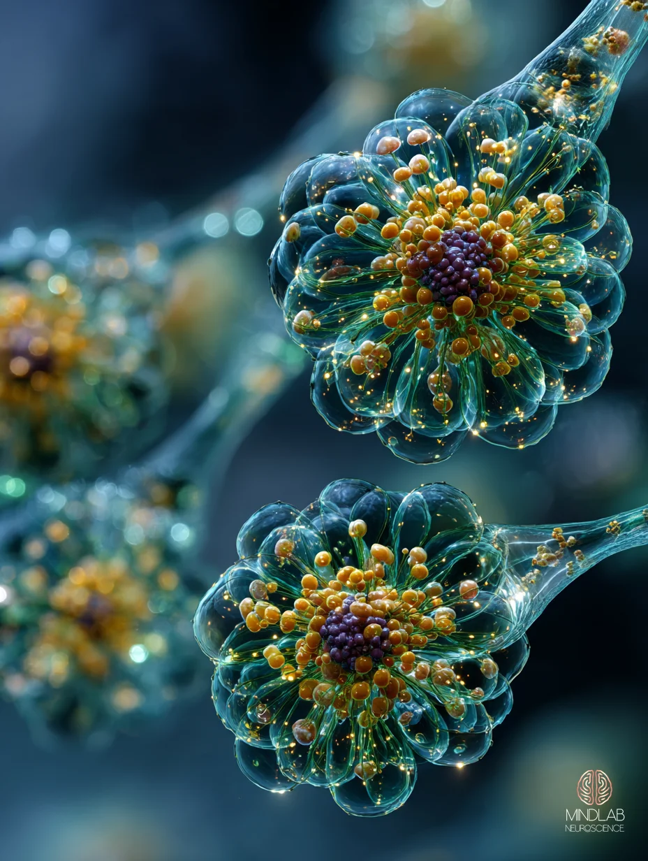 Intimate microscopy close-up of amygdala tissue — Dr. Sydney Ceruto, MindLAB Neuroscience.