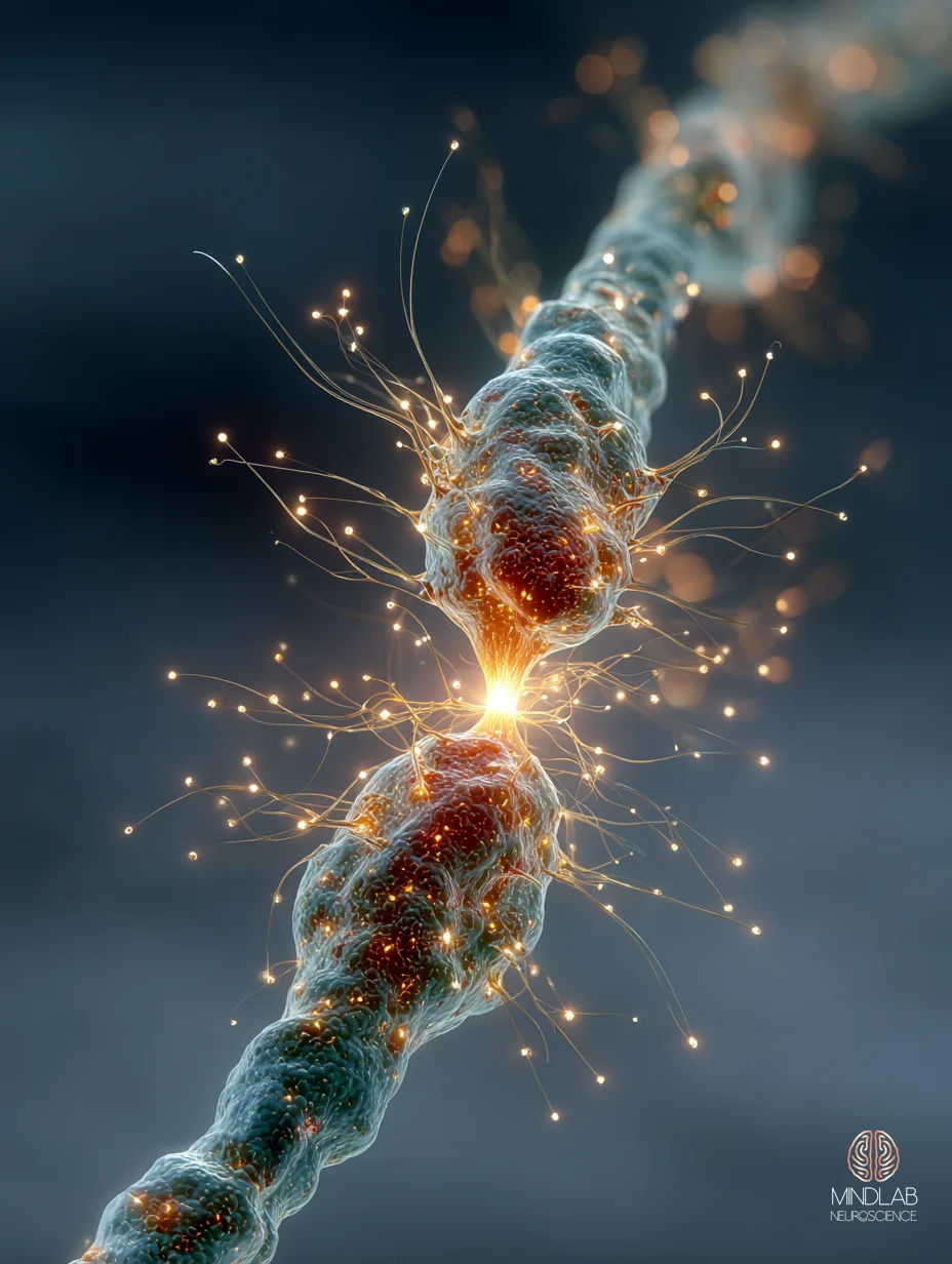 Intimate close-up of a vagal nerve fiber at microscopy scale — Dr. Sydney Ceruto, MindLAB Neuroscience.