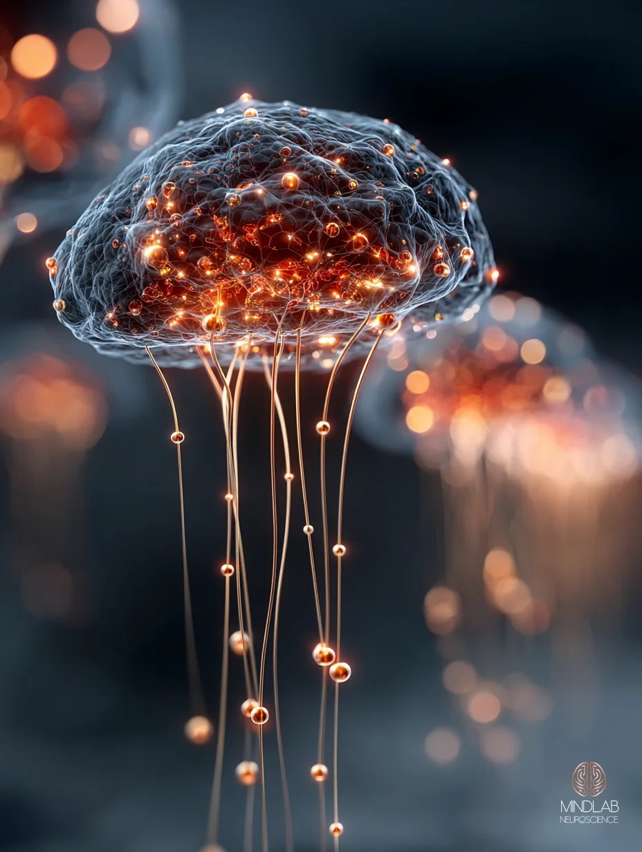 D2 dopaminergic synapse at tissue scale with under-populated receptor cluster — Dr. Sydney Ceruto, MindLAB Neuroscience.
